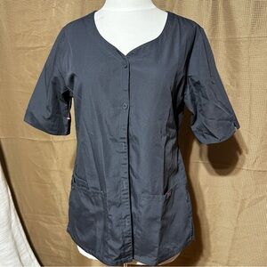 Cherokee Grey Women's Button-Down Scrub Shirt